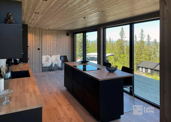 New Modern At Norefjell With Sauna 度假居 Noresund